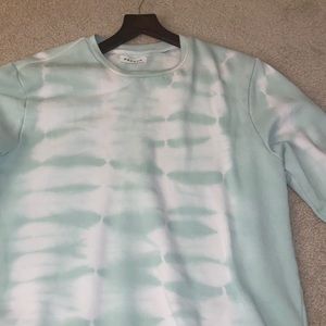 pacsun oversized tie-dye crewneck